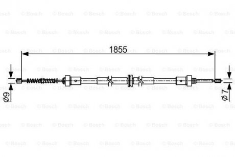 Трос BOSCH 1 987 482 546 (фото 1)