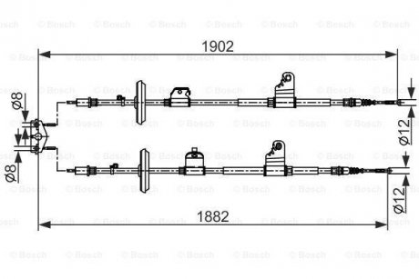 Трос BOSCH 1987482562 (фото 1)