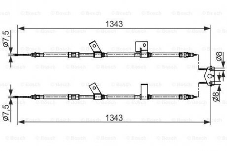 Трос BOSCH 1 987 482 564 (фото 1)