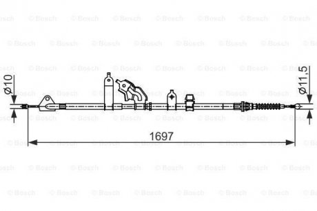 Трос BOSCH 1 987 482 565 (фото 1)