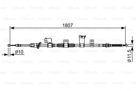 Трос BOSCH 1 987 482 569 (фото 1)