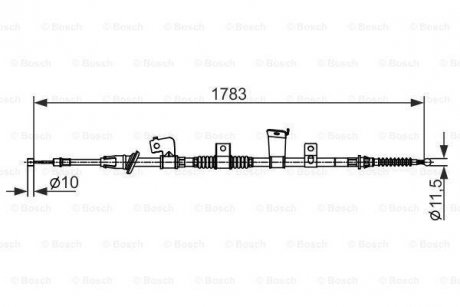 Трос BOSCH 1 987 482 571 (фото 1)