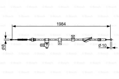 Трос BOSCH 1 987 482 650 (фото 1)