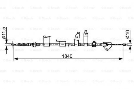 Трос BOSCH 1 987 482 653 (фото 1)