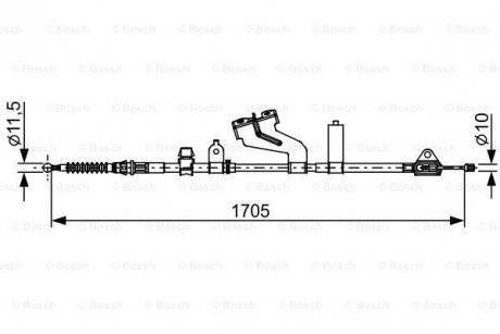 Трос BOSCH 1987482654