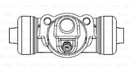 Гальмівний циліндр робочий BOSCH F026002386 (фото 1)