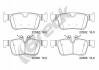 Керамічні гальмівні колодки задн, VOLVO S60 III, S90 II, V60 II, V90 II, XC60 II 2.0-2.0H 03.16- BRECK 225680055400 (фото 1)