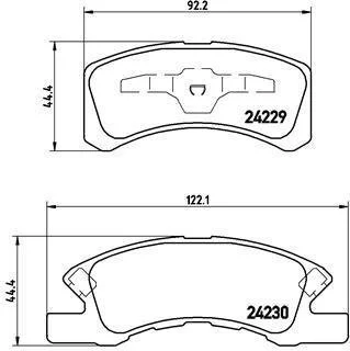Гальмівні колодки дискові BREMBO P16011