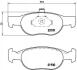 Тормозные колодки, дисковый тормоз (набор) BREMBO P23125 (фото 1)