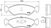 Тормозные колодки, дисковый тормоз (набор) BREMBO P24028 (фото 1)