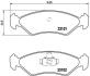Комплект тормозных колодок, дисковый тормоз BREMBO P 24 044 (фото 1)