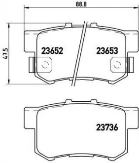 Гальмівні колодки BREMBO P28039