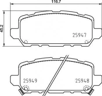 Фото 1 - колодки гальмівні дискові BREMBO P 28 090 Колодки гальмівні дискові BREMBO P 28 090 (фото 1)