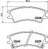 Комплект тормозных колодок, дисковый тормоз BREMBO P 30 011 (фото 1)
