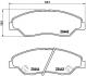 Комплект тормозных колодок, дисковый тормоз BREMBO P 30 015 (фото 1)