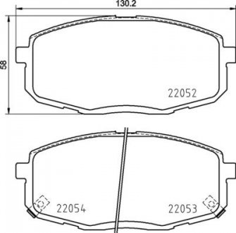 KLOCKI HAMULCOWE PRZOD BREMBO P 30 099 (фото 1)