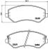 Комплект тормозных колодок, дисковый тормоз BREMBO P 37 007 (фото 1)