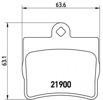 Комплект тормозных колодок, дисковый тормоз BREMBO P 50 024 (фото 1)