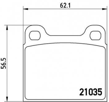 Комплект тормозных колодок, дисковый тормоз BREMBO P50066 (фото 1)