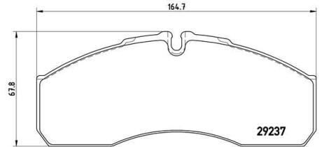 Гальмівні колодки, дискове гальмо (набір) BREMBO P50083