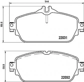 Гальмівні колодки BREMBO P50118