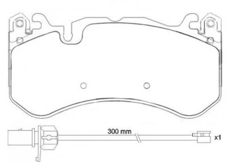 Гальмівні колодки (набір) BREMBO P50 127