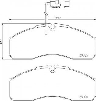 KLOCKI HAMULCOWE PRZOD/TYL BREMBO P 56 123