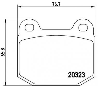 Комплект тормозных колодок, дисковый тормоз BREMBO P 59 025 (фото 1)