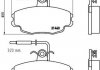 Тормозные колодки, дисковый тормоз (набор) P61043