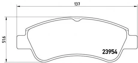 Гальмівні колодки BREMBO P61066