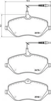 Колодки гальмівні C5,6 P407 BREMBO P61119