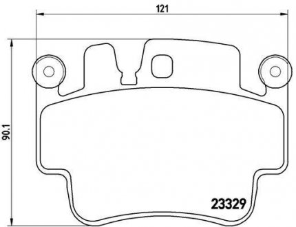Комплект тормозных колодок, дисковый тормоз BREMBO P 65 009 (фото 1)