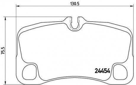 Комплект тормозных колодок, дисковый тормоз BREMBO P 65 013 (фото 1)