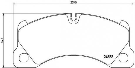 Комплект тормозных колодок, дисковый тормоз BREMBO P 65 017 (фото 1)