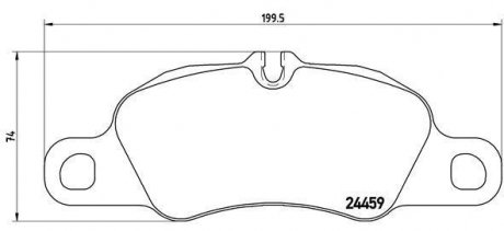 Комплект тормозных колодок, дисковый тормоз BREMBO P 65 019