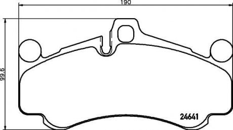 Гальмівні колодки (набір) BREMBO P65034