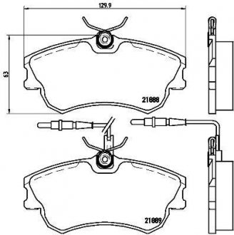 Комплект тормозных колодок, дисковый тормоз BREMBO P 68 023