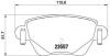 Комплект тормозных колодок, дисковый тормоз BREMBO P 68 028 (фото 1)