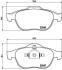 Гальмівні колодки, дискове гальмо (набір) BREMBO P 68 040 (фото 1)