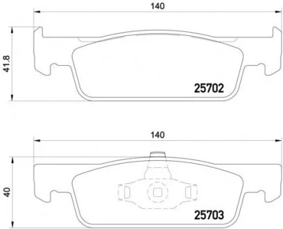 Колодки дискового гальма BREMBO P68059X