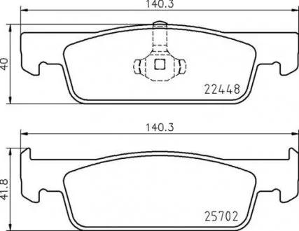 Гальмівні колодки BREMBO P68069