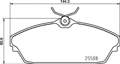 KLOCKI HAMULC. TATA XENON 09- PRZУD BREMBO P82003