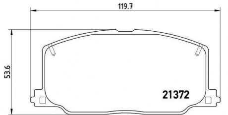 Тормозные колодки, дисковый тормоз (набор) BREMBO P83016