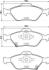 Комплект тормозных колодок BREMBO P 83 159 (фото 1)