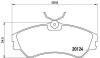 Тормозные колодки, дисковый тормоз (набор) BREMBO P85028 (фото 1)