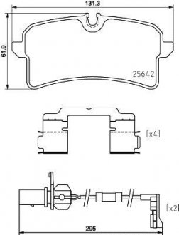 Комплект тормозных колодок BREMBO P 85 151 (фото 1)