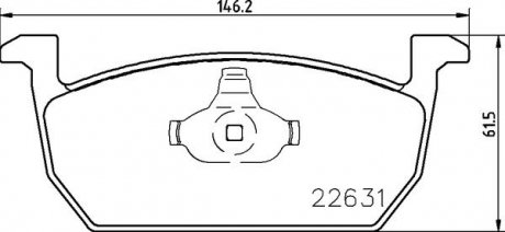 Тормозные колодки дисковые SEAT LEON 12- PRZ?D BREMBO P85167