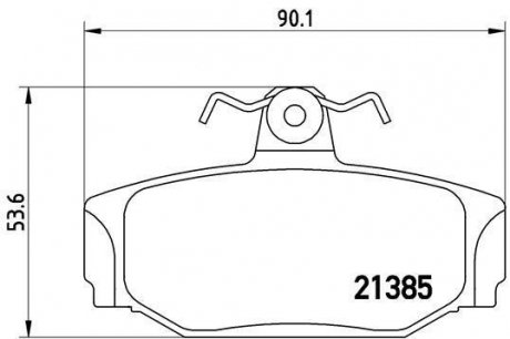Комплект тормозных колодок, дисковый тормоз BREMBO P 86 009 (фото 1)