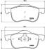 Комплект тормозных колодок, дисковый тормоз BREMBO P 86 020 (фото 1)