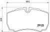 Комплект тормозных колодок, дисковый тормоз BREMBO P A6 023 (фото 1)